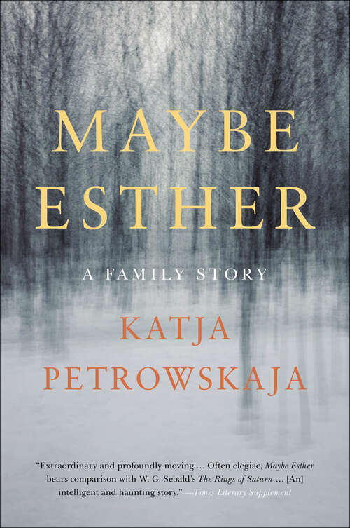 Book cover of Maybe Esther: A Family Story