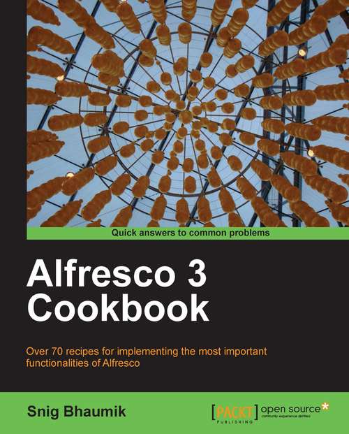 Book cover of Alfresco 3 Cookbook