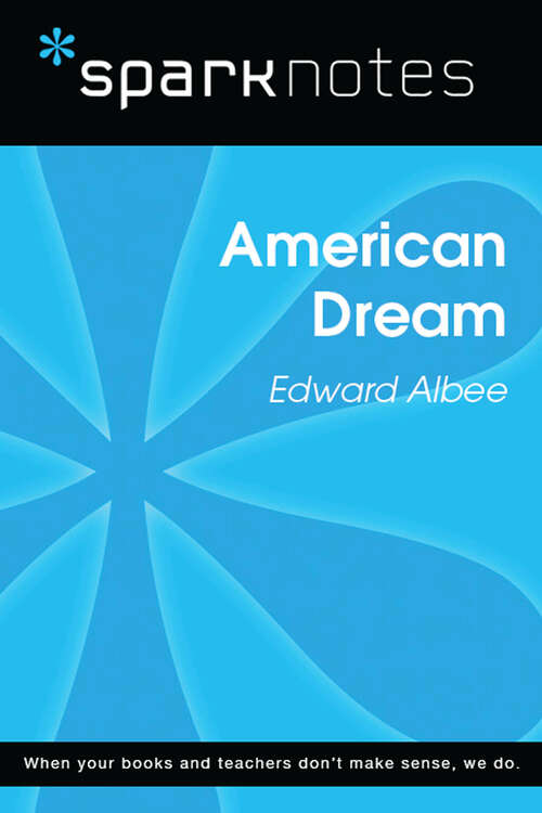 Book cover of American Dream (SparkNotes Literature Guide Series)