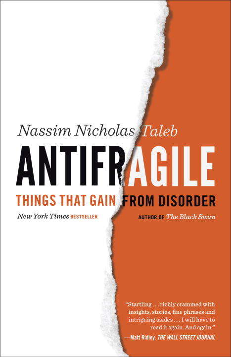 Book cover of Antifragile: Things That Gain from Disorder