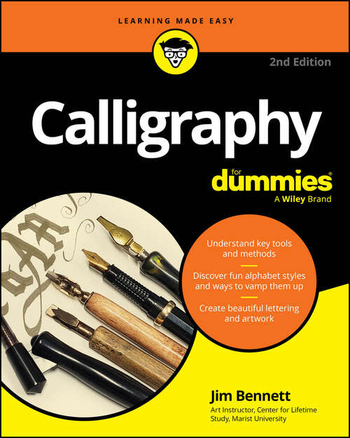 Book cover of Calligraphy For Dummies