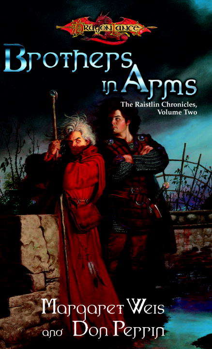 Book cover of Brothers in Arms (Dragonlance: Raistlin #2)