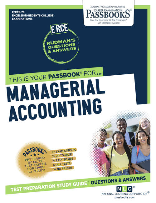 Book cover of Managerial Accounting: Passbooks Study Guide (Excelsior/Regents College Examination Series)