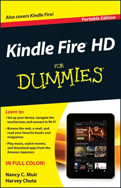 Book cover of Kindle Fire HD For Dummies