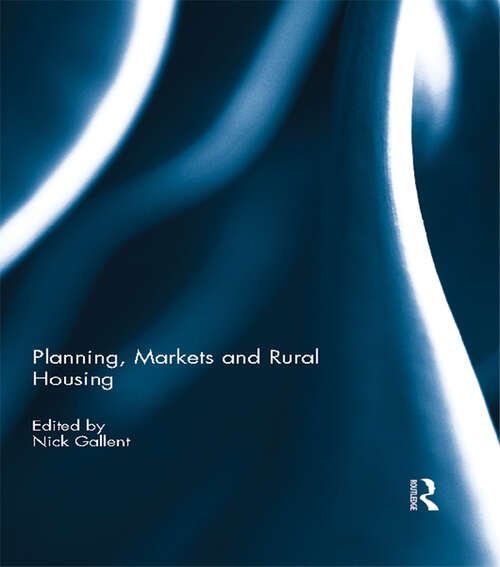 Book cover of Planning, Markets and Rural Housing