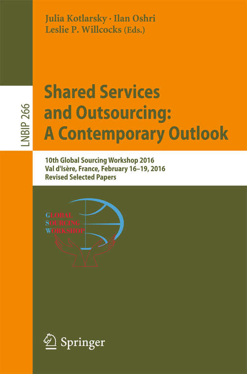 Book cover of Shared Services and Outsourcing: A Contemporary Outlook