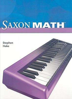 Book cover of Saxon Math Student Edition (Intermediate 4)