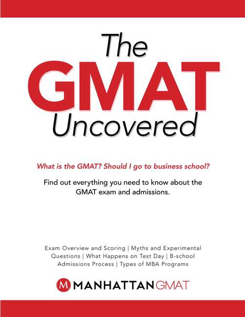 Book cover of GMAT Uncovered