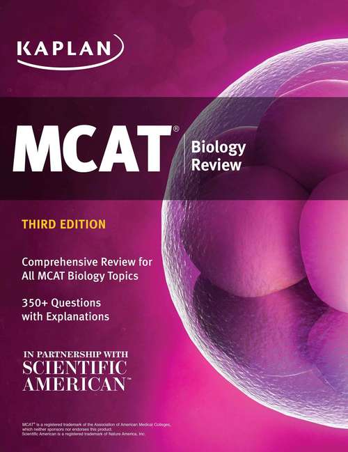 Book cover of MCAT Biology Review: Online + Book