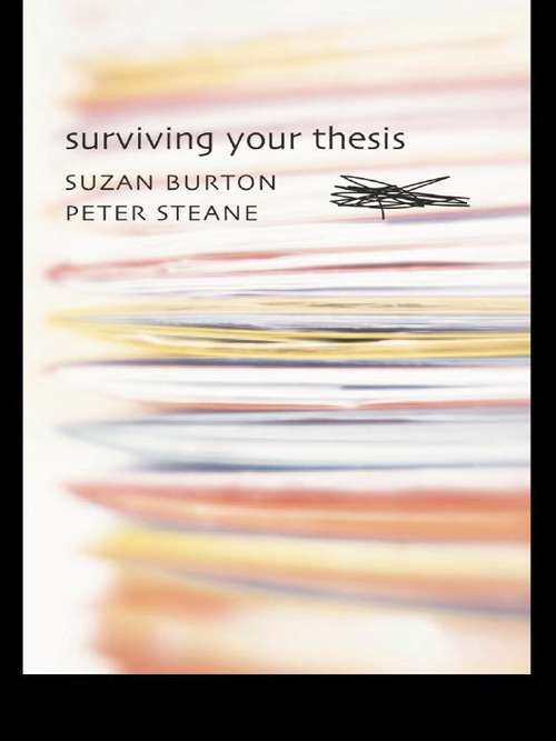 Book cover of Surviving Your Thesis