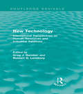 New Technology: International Perspectives on Human Resources and Industrial Relations (Routledge Revivals)