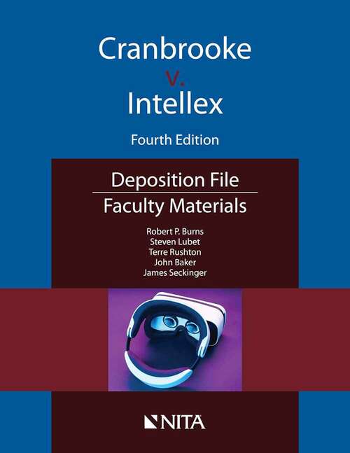 Book cover of Cranbrooke v. Intellex: Faculty Material (Fourth Edition)