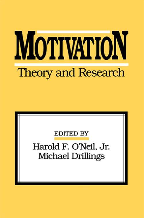 Motivation: Theory And Research