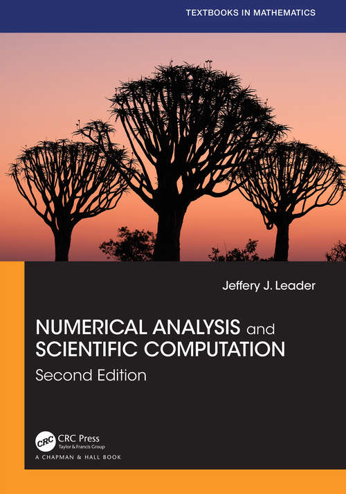 Book cover of Numerical Analysis and Scientific Computation (2) (Textbooks in Mathematics)