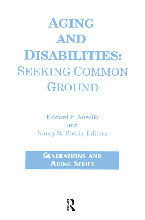 Cover image of Aging and Disabilities