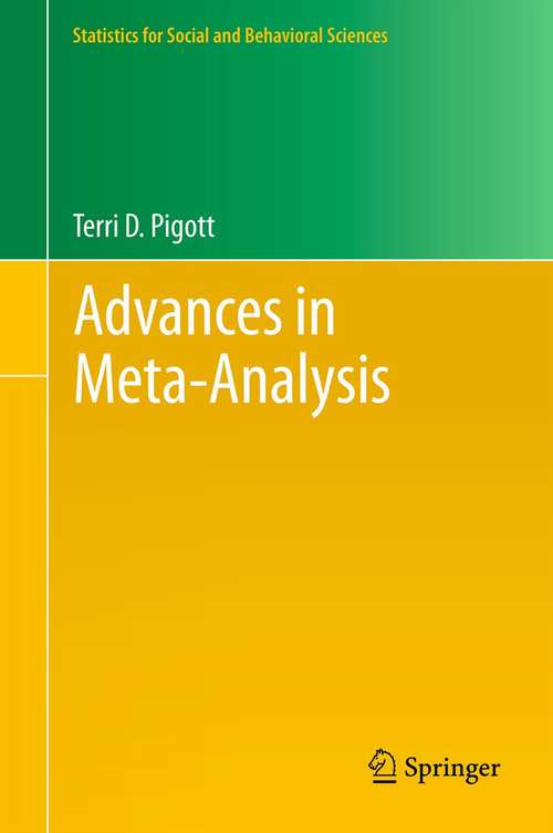 Book cover of Advances in Meta-Analysis