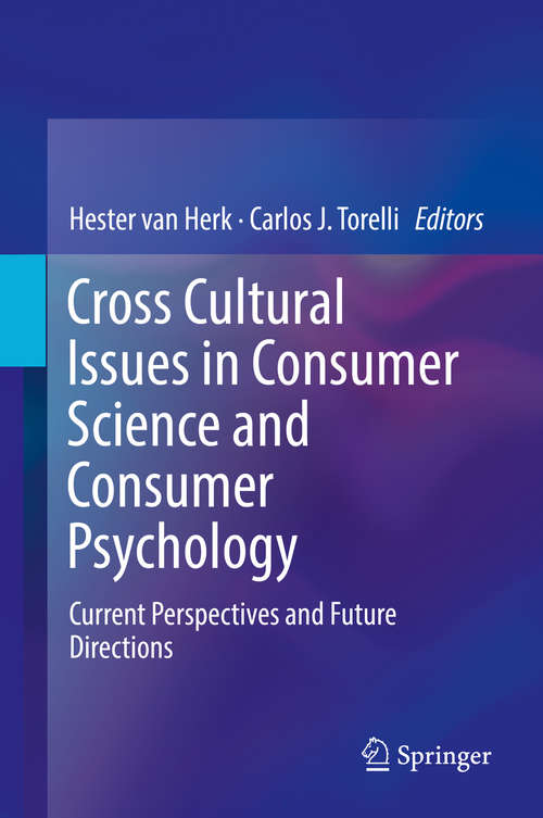 Book cover of Cross Cultural Issues in Consumer Science and Consumer Psychology