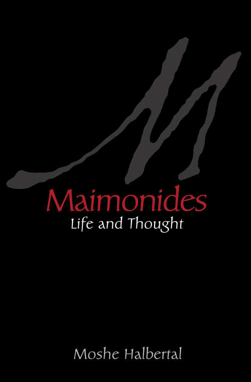 Book cover of Maimonides