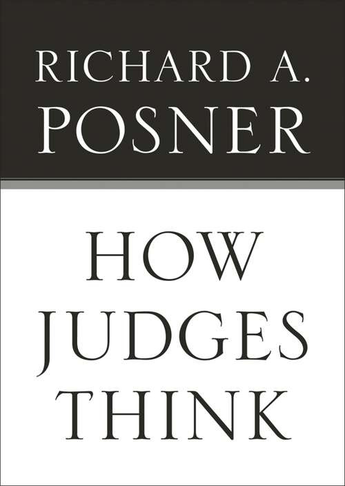 Book cover of How Judges Think
