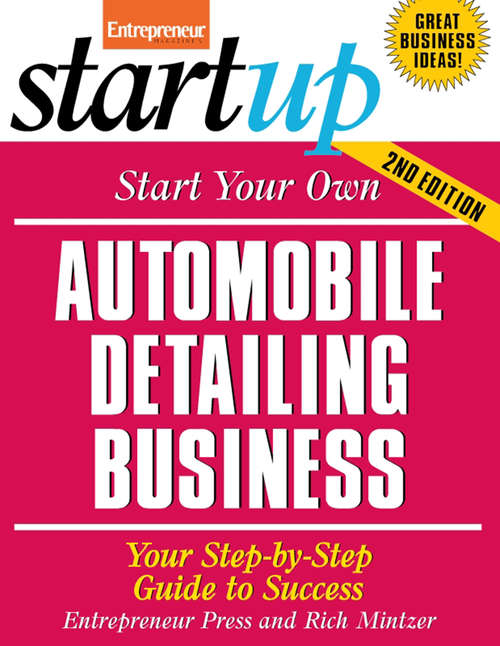 Book cover of Start Your Own Automobile Detailing Business