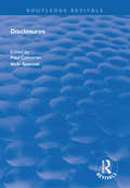 Disclosures (Routledge Revivals)