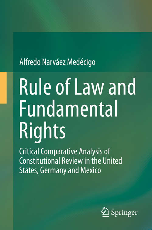 Book cover of Rule of Law and Fundamental Rights