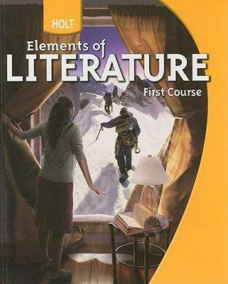 Book cover of Holt Elements of Literature, First Course