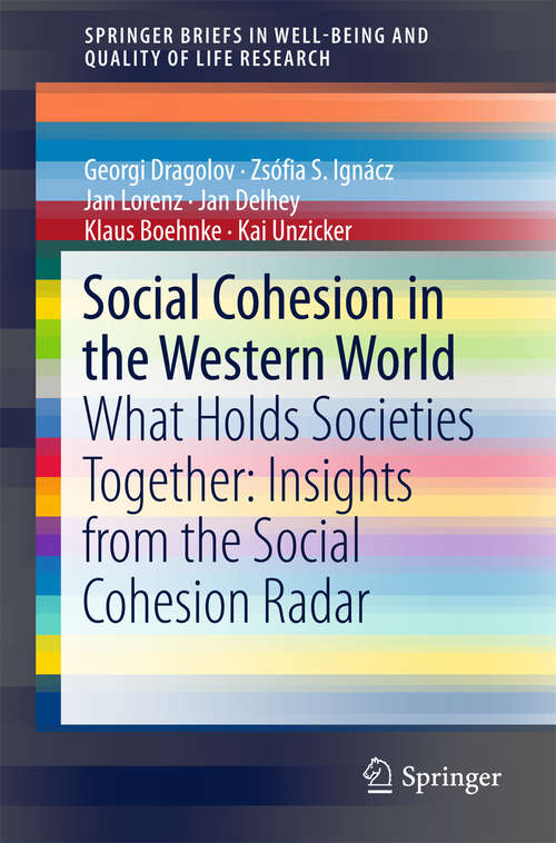 Book cover of Social Cohesion in the Western World