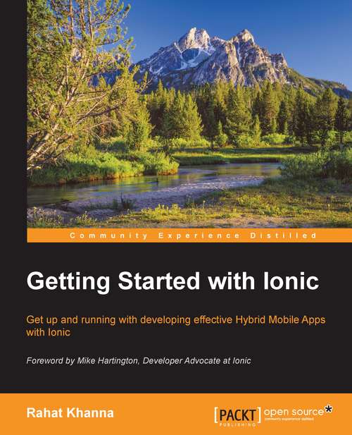 Book cover of Getting Started with Ionic