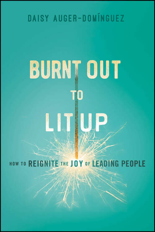 Book cover of Burnt Out to Lit Up: How to Reignite the Joy of Leading People