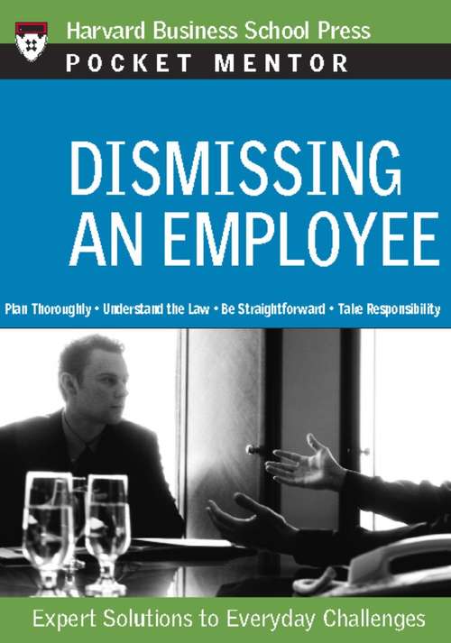 Book cover of Dismissing an Employee