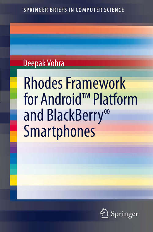 Book cover of Rhodes Framework for Android™ Platform and BlackBerry® Smartphones