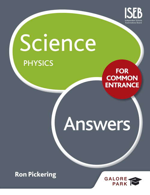 Book cover of Science for Common Entrance: Physics Answers