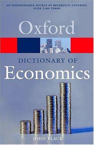 Book cover of A Dictionary of Economics (2nd edition)