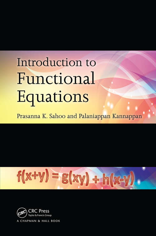 Book cover of Introduction to Functional Equations (1)