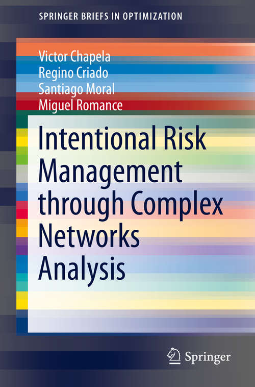 Book cover of Intentional Risk Management through Complex Networks Analysis