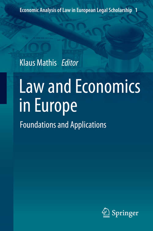 Book cover of Law and Economics in Europe