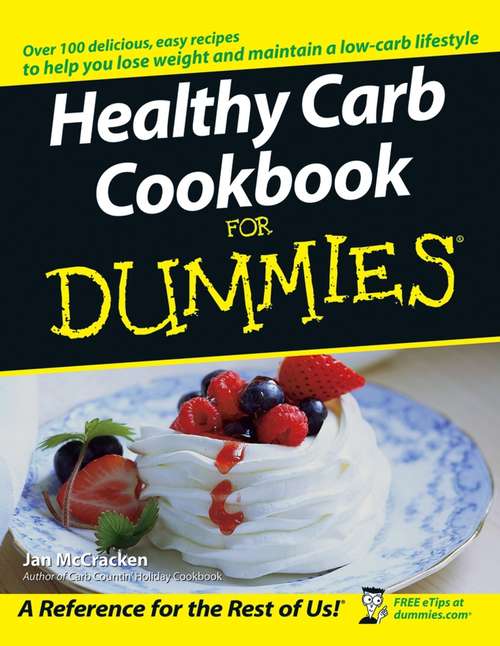 Book cover of Healthy Carb Cookbook For Dummies
