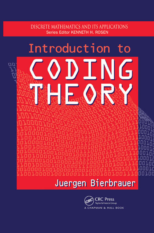 Book cover of Introduction to Coding Theory (Discrete Mathematics and Its Applications #5)