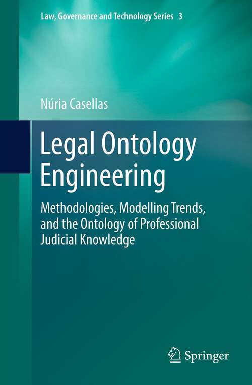 Book cover of Legal Ontology Engineering