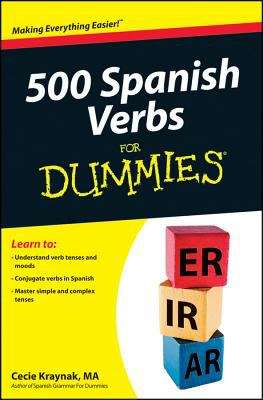 Book cover of 500 Spanish Verbs For Dummies