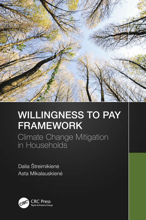 Book cover of Willingness to Pay Framework: Climate Change Mitigation in Households