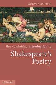 Book cover of The Cambridge Introduction to Shakespeare's Poetry