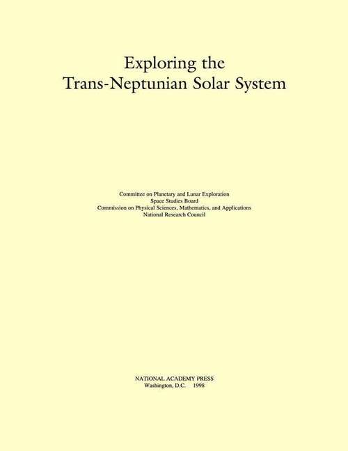 Book cover of Exploring the Trans-Neptunian Solar System