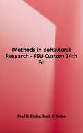 Methods in Behavioral Research