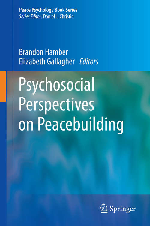 Book cover of Psychosocial Perspectives on Peacebuilding