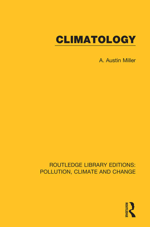 Book cover of Climatology