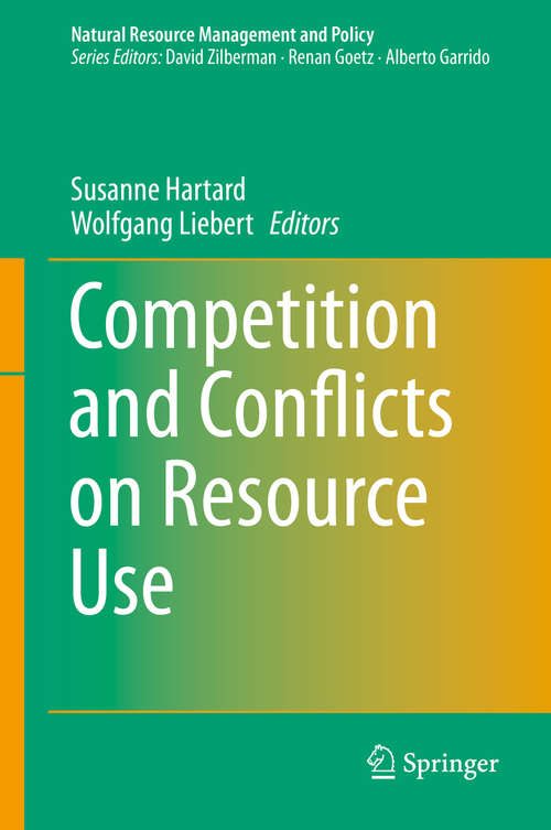 Book cover of Competition and Conflicts on Resource Use