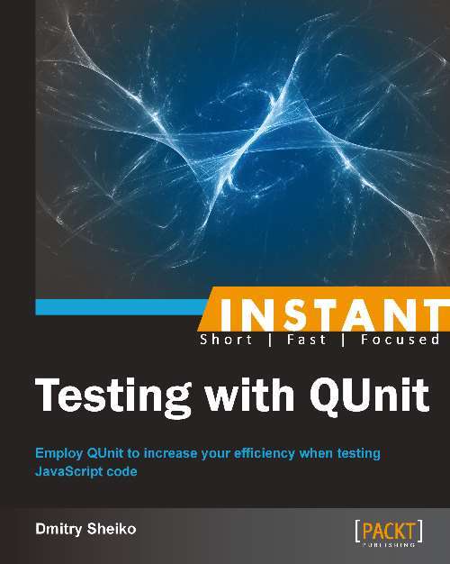 Book cover of Instant Testing with QUnit