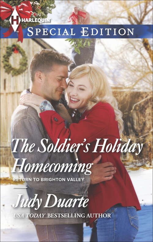 Book cover of The Soldier's Holiday Homecoming: A Weaver Christmas Gift The Soldier's Holiday Homecoming Santa's Playbook (Return to Brighton Valley #3)